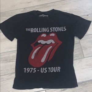 Rolling Stones Black and Red Short Sleeve Tee